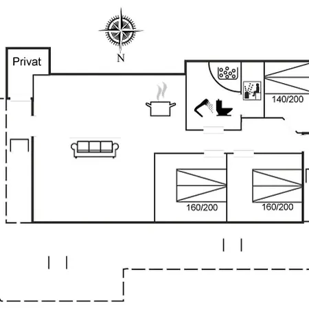 Prázdninový dům Hariet - 300m From The Sea By Interhome Lakolk